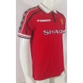 Manchester United 98/00 season retro long-sleeved fan version home jersey-red