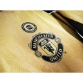 Manchester United 07/08 season retro fan version Away jersey-gold