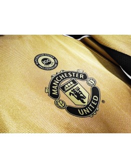 Manchester United 01/02 season retro fan version Away jersey-gold