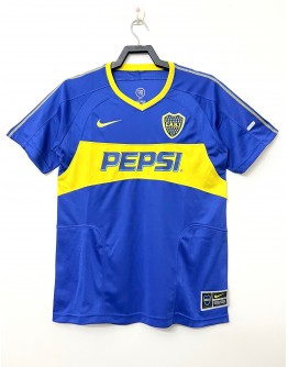 03/04 season Boca Juniors home retro jersey