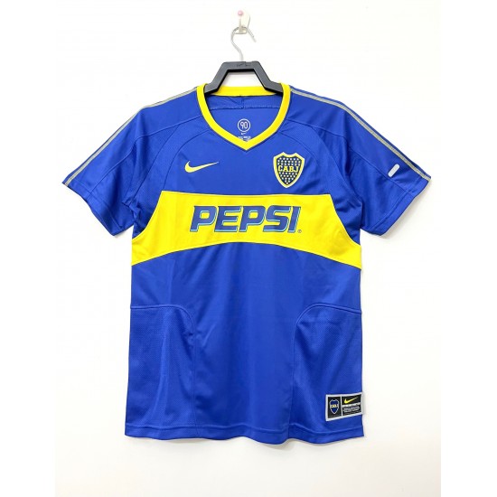 03/04 season Boca Juniors home retro jersey