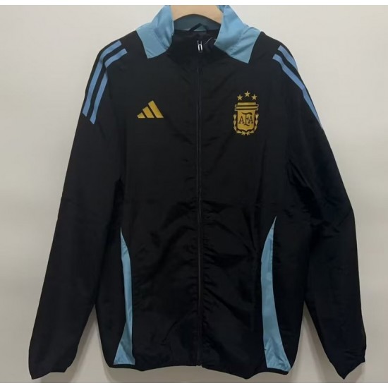 24-25 Argentina black windbreaker
