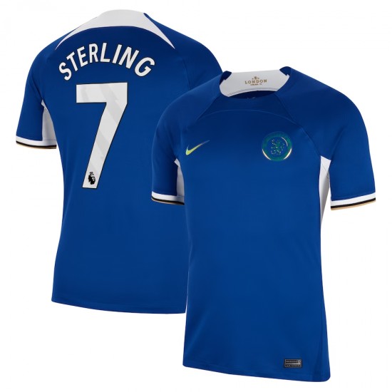 Raheem Sterling Chelsea Nike 2023/24 Home Stadium Replica Jersey - Blue