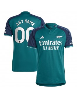 Arsenal adidas 2023/24 Third Replica Custom Jersey - Green